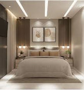 Trueliving  King Size Light masterbed Laminated Finish & PU Finish 6Ft *6Ft *1Ft